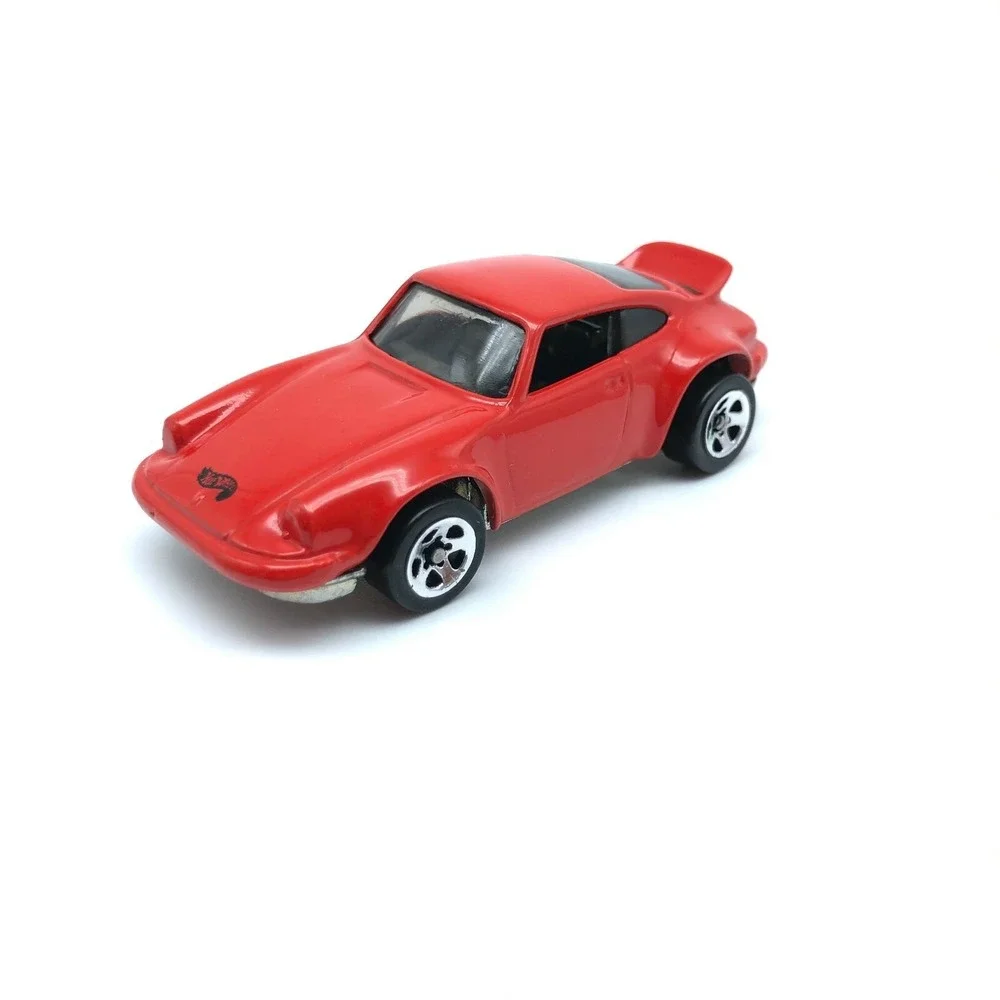 Hot‎ Wheels Porsche 911 Sports Car Red 5 Spoke Wheels Die Cast 1/64 Scale Loose
